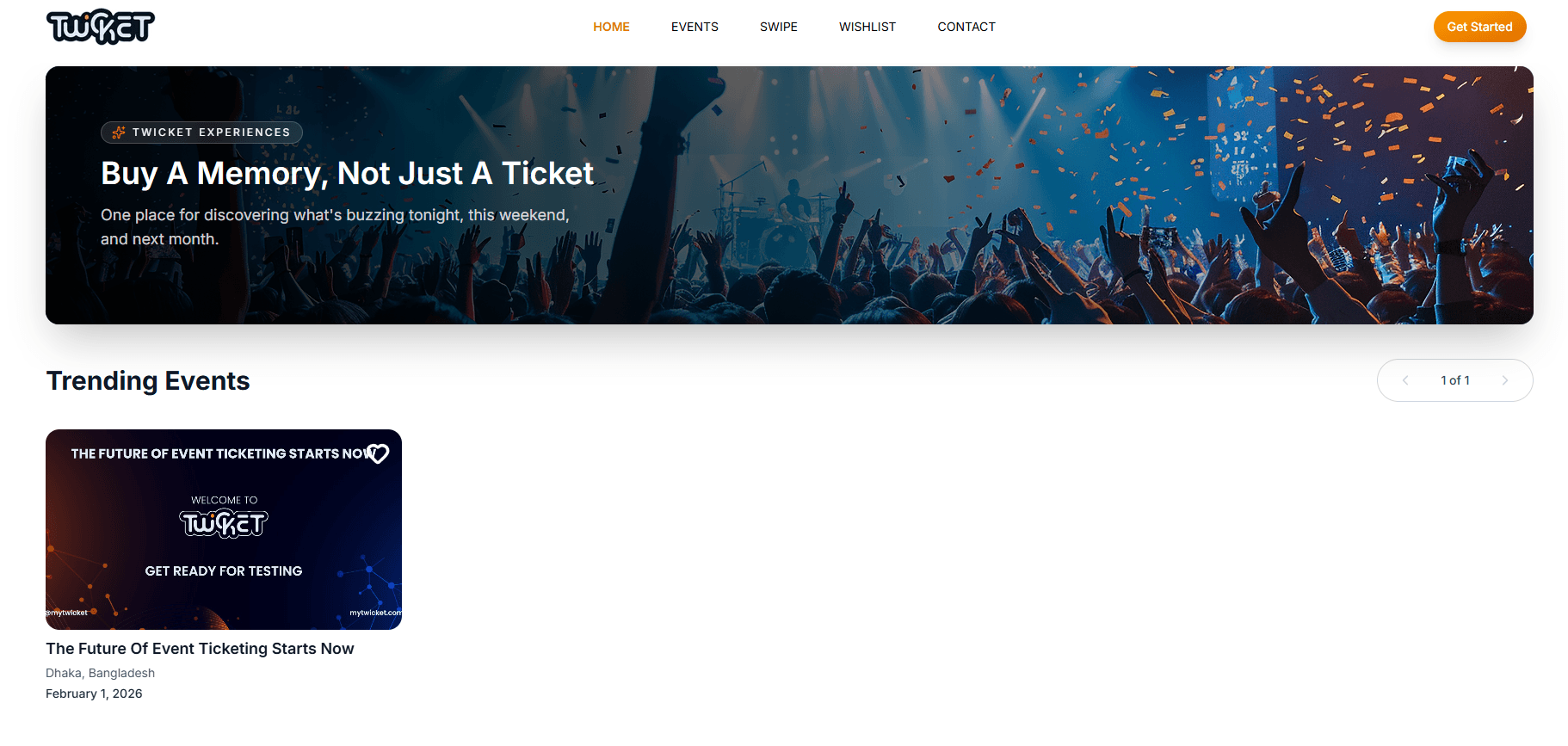 myTwicket — myTwicket is a ticketing platform for students and professionals to manage their tickets and events.